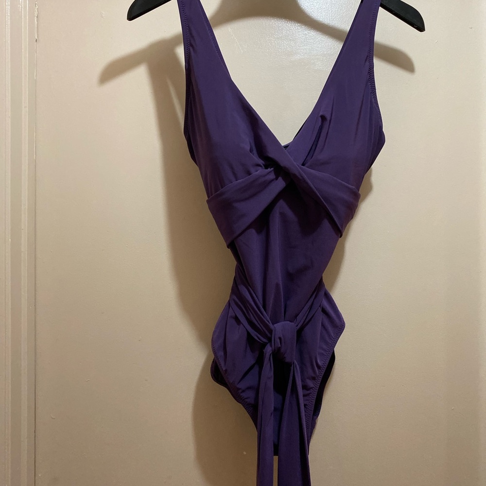 Lands’ End Amethyst one Piece Swim Suit